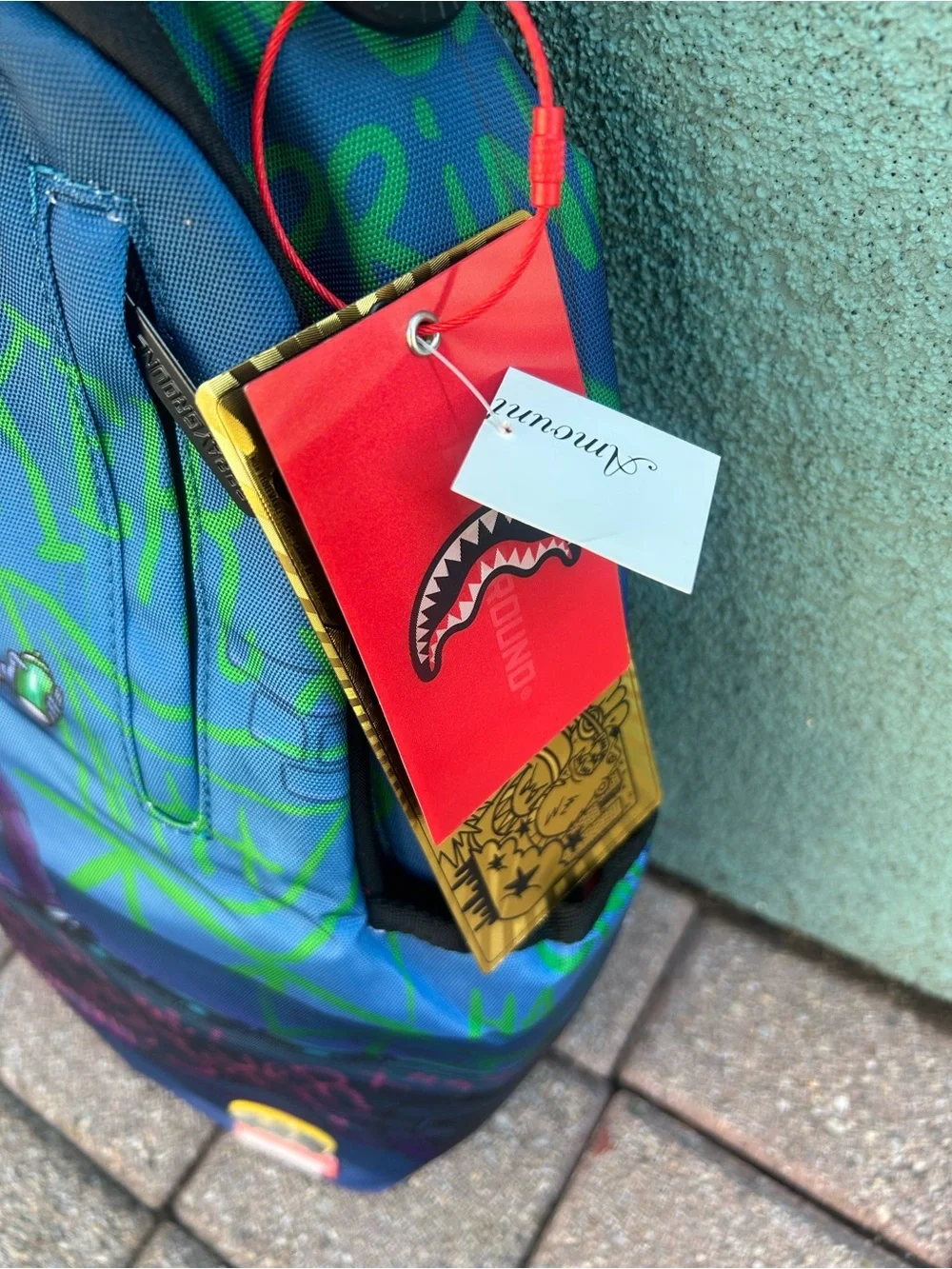 Sprayground Joker Blue Green Graphic Backpack